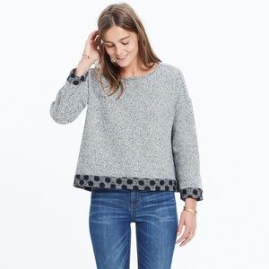 Madewell Polkadot Reversible Sweater